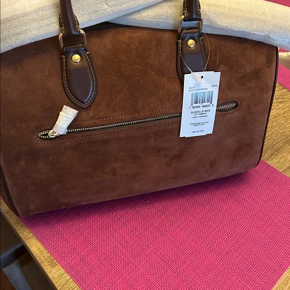 Coach Large suede Rowan , New with tags ONLY Reasonable offers😊 - Picture 3 of 7